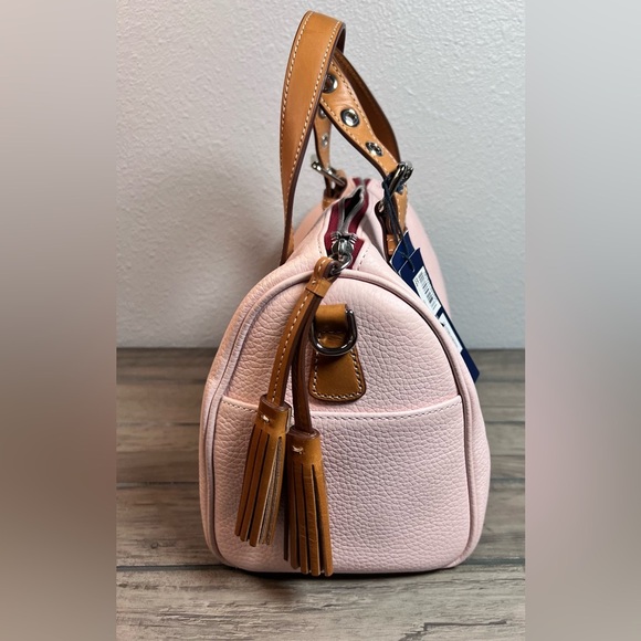 Dooney & Bourke NEW Women’s Blush Pink Pebble Leather Barrel Satchel - Picture 12 of 16
